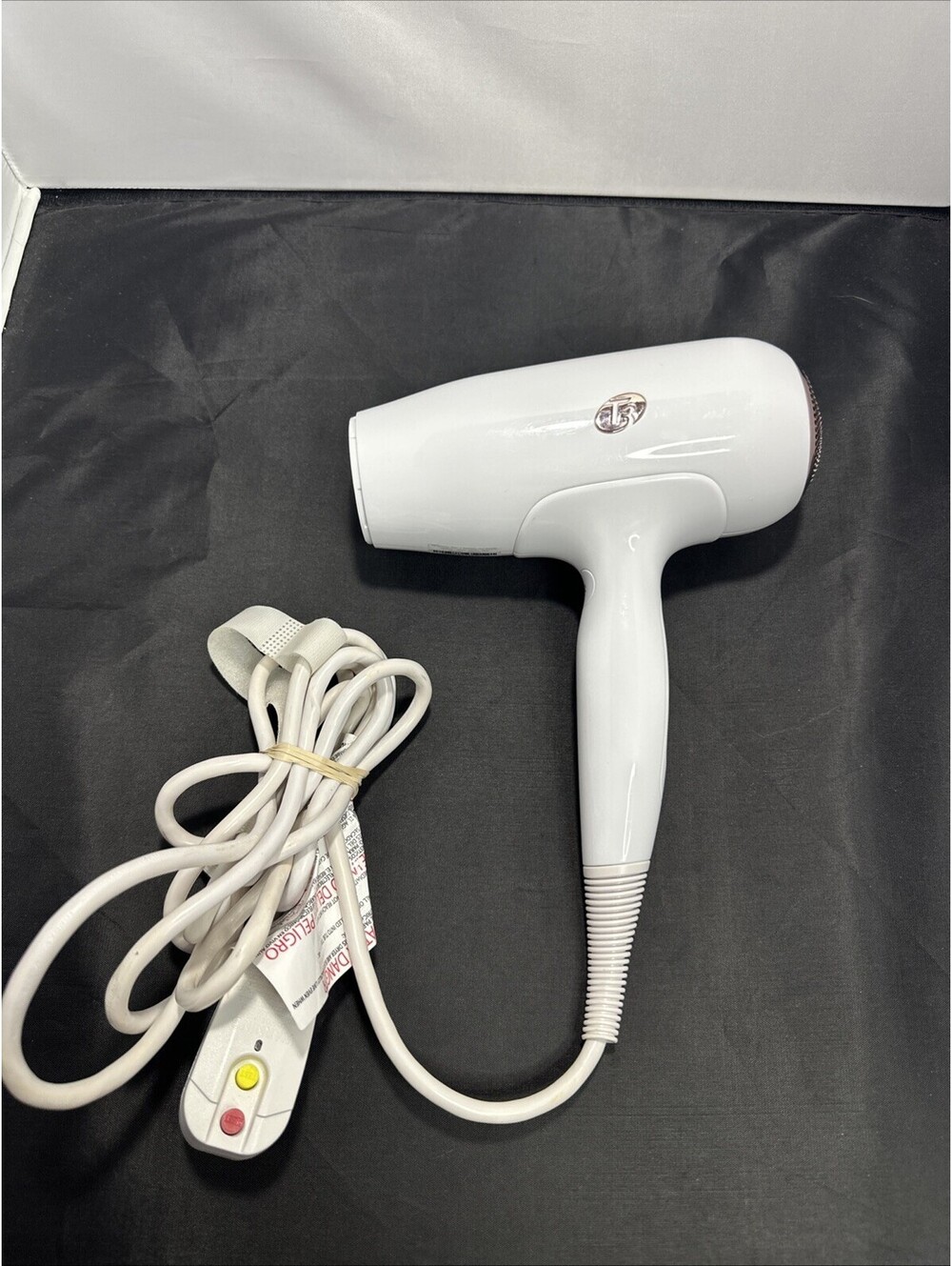 T3 Micro Hair Dryer Model 76800 White Rose Gold Ionic Blow Dryer Tested Works